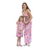 Petite Adele Women Pink Flower Printed Sleeveless Summer Dresses S-L - SophiasStyle.com