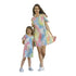 Petite Adele Women Blue Cold Shoulders Tie-Dye Summer Dresses S-XL - SophiasStyle.com