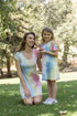 Petite Adele Women Blue Short Sleeves Tie-Dye Summer Dresses S-XL - SophiasStyle.com