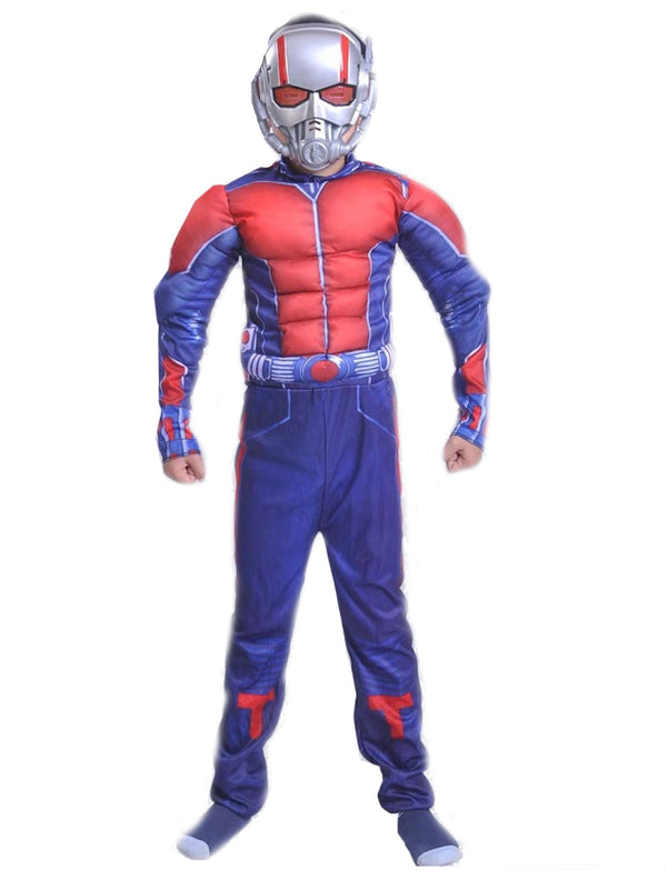 Big Kids Unisex Blue Ant-Man Muscle Halloween Costume 3-8 - SophiasStyle.com