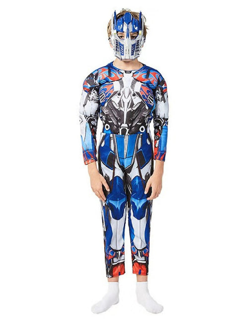 Big Kids Unisex Blue Transformat Optimus Prime Muscle Halloween Costume 3-8 - SophiasStyle.com