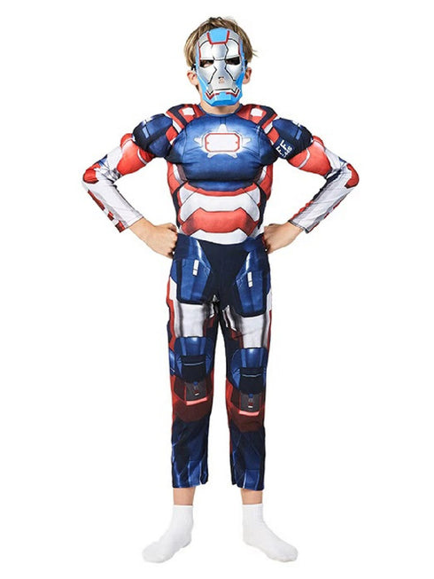 Big Kids Unisex Blue Iron Patriot Muscle Halloween Costume 3-8 - SophiasStyle.com