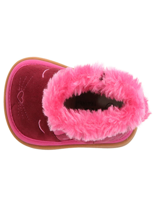 Mooshu Trainers Girls Pink Ellexi Bunny Squeaker Boots 5-9 Toddler - SophiasStyle.com