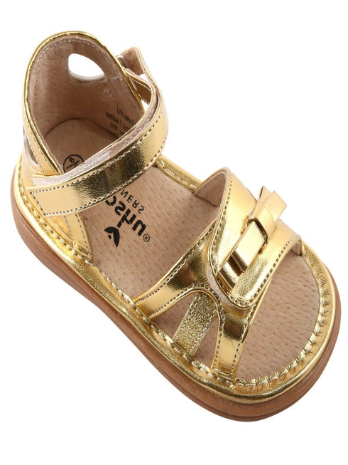 Mooshu Trainers Girls Multi Marilyn Strappy Squeaky Sandals 3 Baby-9 Toddler - SophiasStyle.com