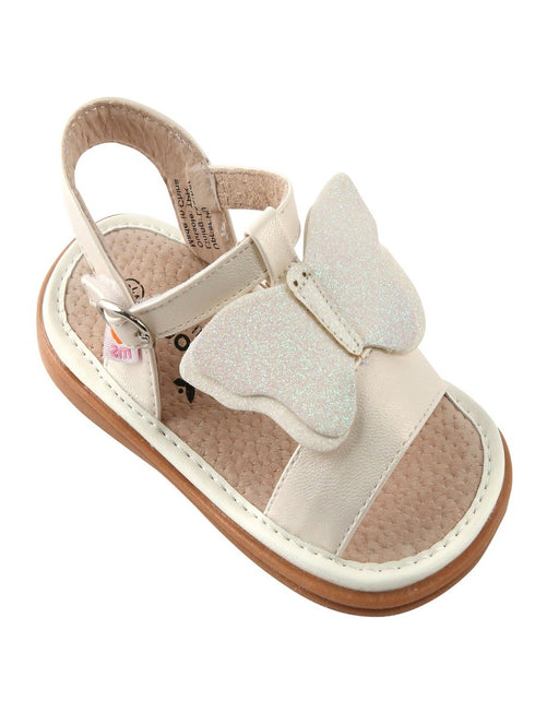 Mooshu Trainers Girls Multi Vanessa Butterfly Squeaky Sandals 3 Baby-9 Toddler - SophiasStyle.com