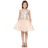 Girls Multi Color Illusion Neck Rhinestone Party Junior Bridesmaid Dress 4-16 - SophiasStyle.com