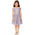 Girls Multi Color Glitter Metallic Off Shoulder Junior Bridesmaid Dress 4-14 - SophiasStyle.com
