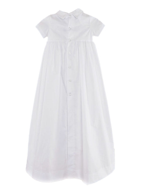 Little Things Mean A Lot Baby Boys White Caleb Christening Gown Newborn-24M - SophiasStyle.com
