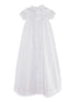 Little Things Mean A Lot Baby Boys White Caleb Christening Gown Newborn-24M - SophiasStyle.com