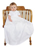 Little Things Mean A Lot Baby Boys White Caleb Christening Gown Newborn-24M - SophiasStyle.com