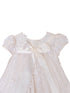 Little Things Mean A Lot Baby Girls White Sash Lace Trim Kate Christening Gown, Sizes 3-24M - SophiasStyle.com