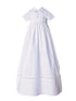 Little Things Mean A Lot Baby Boys White Sean Christening Gown Newborn-24M - SophiasStyle.com