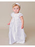 Baby Girls White Violet Christening Gown Newborn-24M - SophiasStyle.com