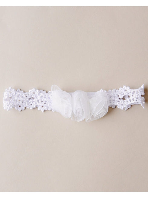 Baby Girls White Violet Christening Gown Newborn-24M - SophiasStyle.com