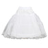 Girls White Wired Layered Lace Mesh Adjustable Waist Petticoat 2T-12 - SophiasStyle.com