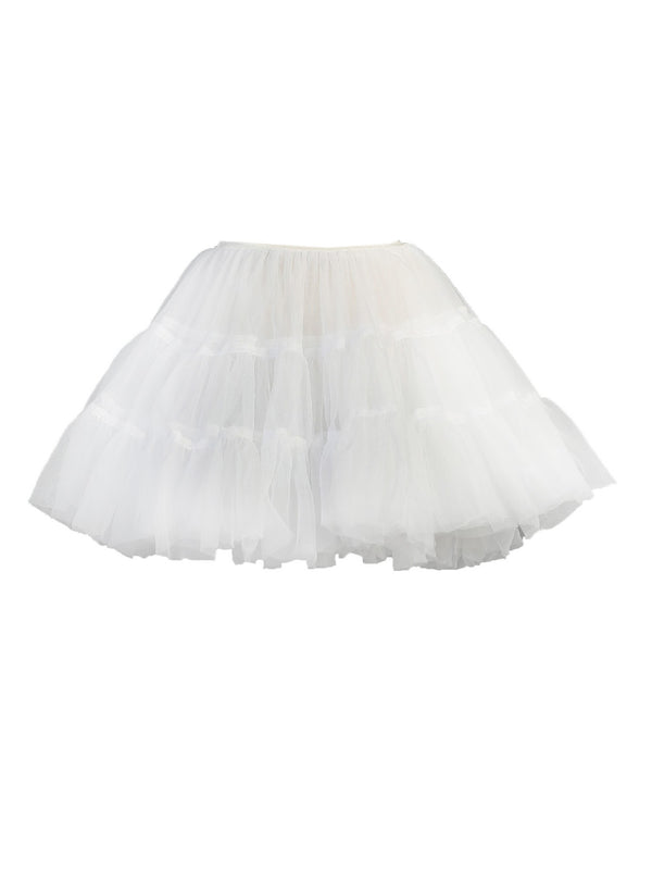 Tip Top Kids Girls White Soft Netting Half Fluffy Petticoat 6 Months -14 - SophiasStyle.com