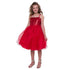 Petite Adele Little Girls Red Sequined Top Tulle Flower Girl Dress 2T-6 - SophiasStyle.com
