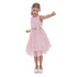 Petite Adele Big Girls Blush Chiffon Sequence Junior Bridesmaid Dress 8-16 - SophiasStyle.com
