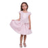 Petite Adele Little Girls Blush Organza Overlay Pleated Flower Girl Dress 2-6 - SophiasStyle.com