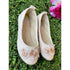 Petite Adele Big Girls Champagne 3D Flowers Dress Shoes 11-2 - SophiasStyle.com