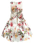 Petite Adele Big Girls Ivory Blush Floral Sleeveless Flower Girl Dress 8-12 - SophiasStyle.com