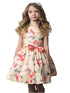 Petite Adele Big Girls Yellow Floral Sleeveless Flower Girl Dress 8-12 - SophiasStyle.com