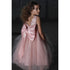 Petite Adele Little Girls Blush Beads Embroidery Luxurious Flower Girl Dress 2-6 - SophiasStyle.com