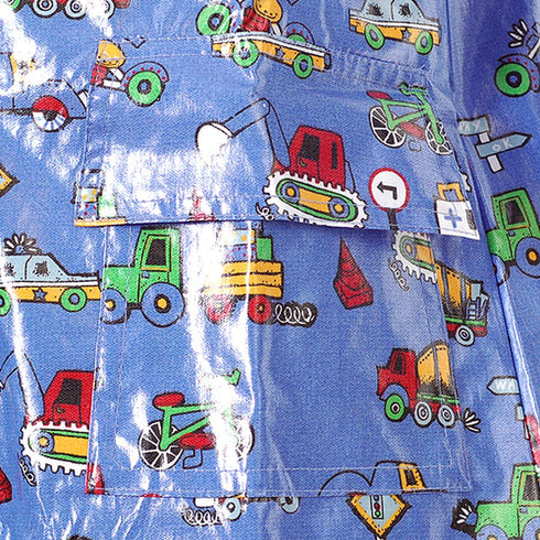 Pluie Pluie Boys Outerwear Blue Truck Unlined Raincoat 12M-8 - SophiasStyle.com