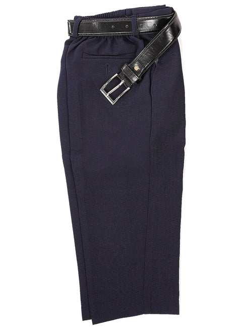 Rafael Boys Dress Pants Matching Belt Set 2T-20 - SophiasStyle.com