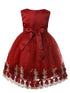 Rain Kids Baby Girls Multi Color Floral Applique Flower Girl Dress 6-24M - SophiasStyle.com