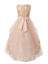 Rain Kids Girls Multi Color Floral Trim Accent Glamorous Occasion Dress 4-14 - SophiasStyle.com