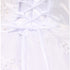 Rainkids Baby Girls White Rhinestone Virgin Mary Embroidery Baptism Dress 6-12M - SophiasStyle.com