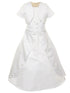 Rain Kids White Beaded Detail Special Occasion Dress Girls 4-20 - SophiasStyle.com