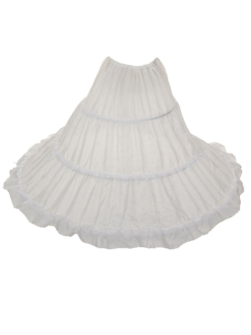 Rain Kids Big Girls White 3 Hoop Tea Length Petticoat Slip Dress Sizes 14 and up - SophiasStyle.com