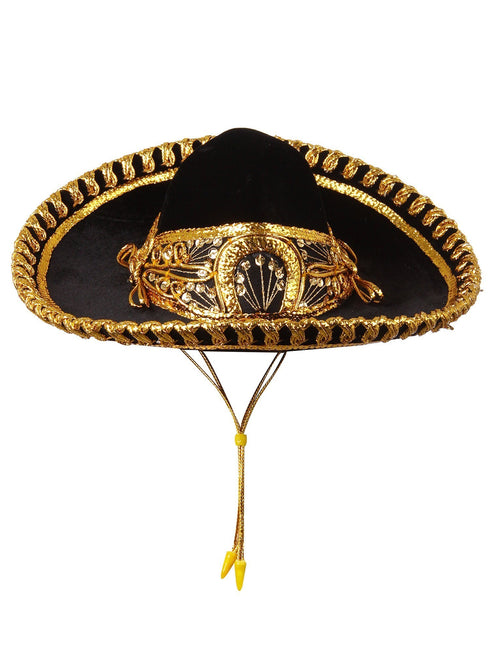 Rain Kids Unisex Black Metallic Formal Sombrero Hat 12M-6 - SophiasStyle.com