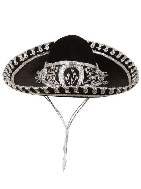 Rain Kids Unisex Black Metallic Formal Sombrero Hat 12M-6 - SophiasStyle.com