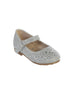 Girls Silver Sparkling Rhinestone Metallic Mary Jane Dress Shoes 2-4 Baby - SophiasStyle.com