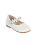 Girls White Flower Embellished Strap Leatherette Mary Jane Shoes 1-4 Baby - SophiasStyle.com