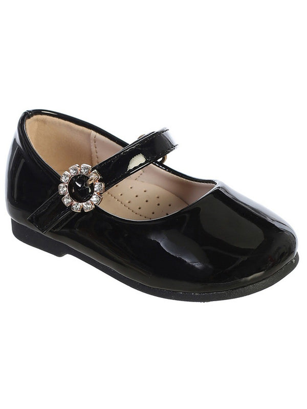 Girls Multi Color Patent Rhinestone Mary Jane Dress Shoes 1 Baby-8 Toddler - SophiasStyle.com