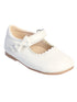 Tip Top Kids Girls White Matte Scalloped Trim Mary Jane Shoes 1 Baby-8 Toddler - SophiasStyle.com