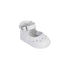 Girls White Stitch Scallop Detail Ankle Strap Baptism Dress Shoes 1-4 Baby - SophiasStyle.com