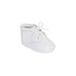 Boys White Lace-Up Closure Leather Christening Bootie Shoes 1 Baby-6 Toddler - SophiasStyle.com