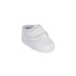 Boys White Hook And Loop Leather Christening Shoes 1 Baby-5 Toddler - SophiasStyle.com