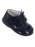 Tip Top Kids Little Boys Black Stitches Lace Up Dress Shoes 5-8 Toddler - SophiasStyle.com