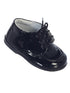 Tip Top Kids Little Boys Black Stitches Lace Up Dress Shoes 5-8 Toddler - SophiasStyle.com