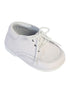 Tip Top Kids Baby Boys White Stitches Lace Up Dress Shoes 1-4 Baby - SophiasStyle.com