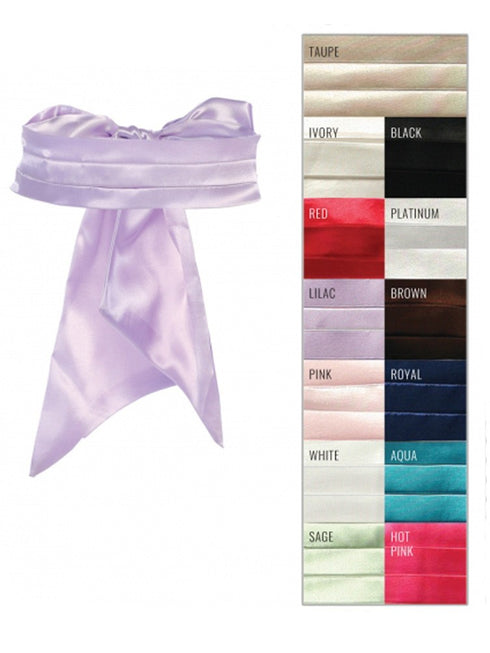 Tip Top Kids Girls Multi Color Satin Cummerbund Special Occasion Elegant Sash - SophiasStyle.com