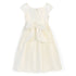 Sweet Kids Little Girls Off White Lace Sleeve Satin Flower Girl Dress 2T-6 - SophiasStyle.com