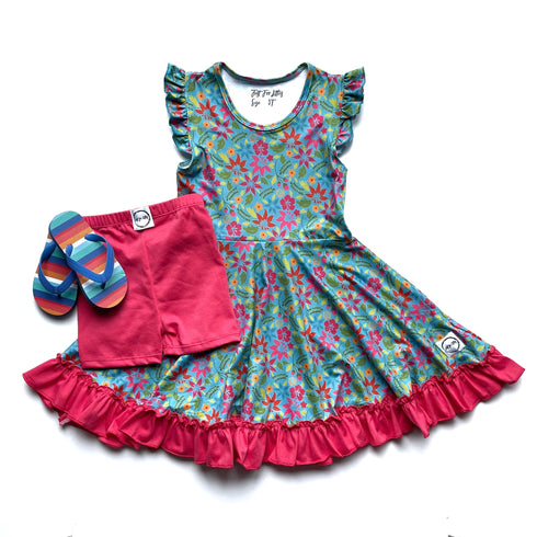 teal-hawaiian-twirl-dress- - Sophia's Style -3