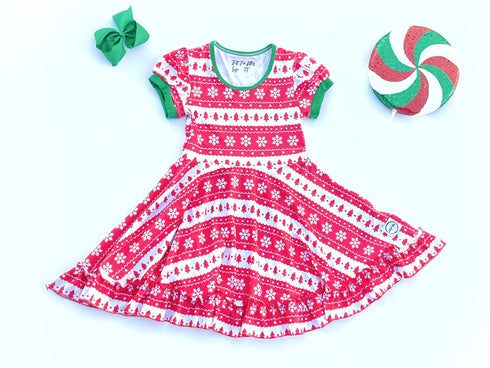 christmas-sweater-dress-just-for-littles®️ - Sophia's Style -3